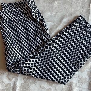 INC International Concepts Men's Geometric Black and White Pants